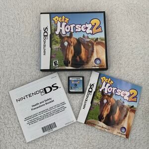 Petz Horsez 2 Nintendo Ds 2007 Complete Game Case Manual Tested/Works CIB